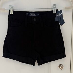 Hollister Women's Classic Black High-Rise Jean Shorts